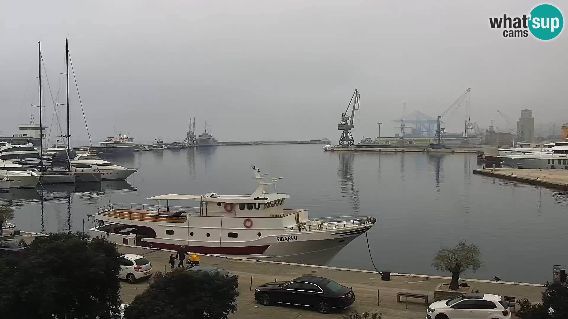 La Riva y Marina en Rijeka – Webcam en vivo Croacia