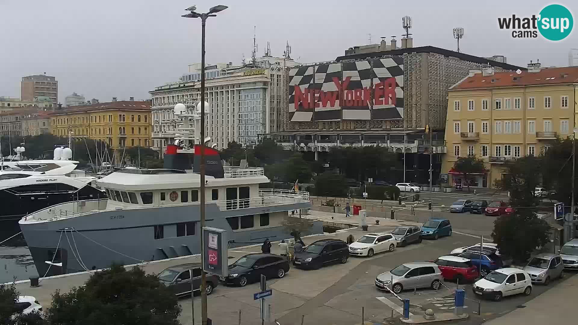Die Riva und Marina in Rijeka – Live Webcam Kroatien