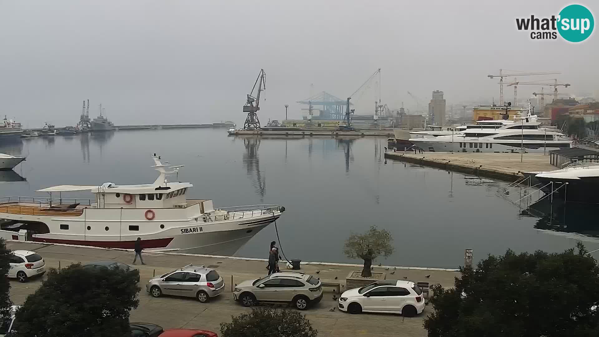 Die Riva und Marina in Rijeka – Live Webcam Kroatien