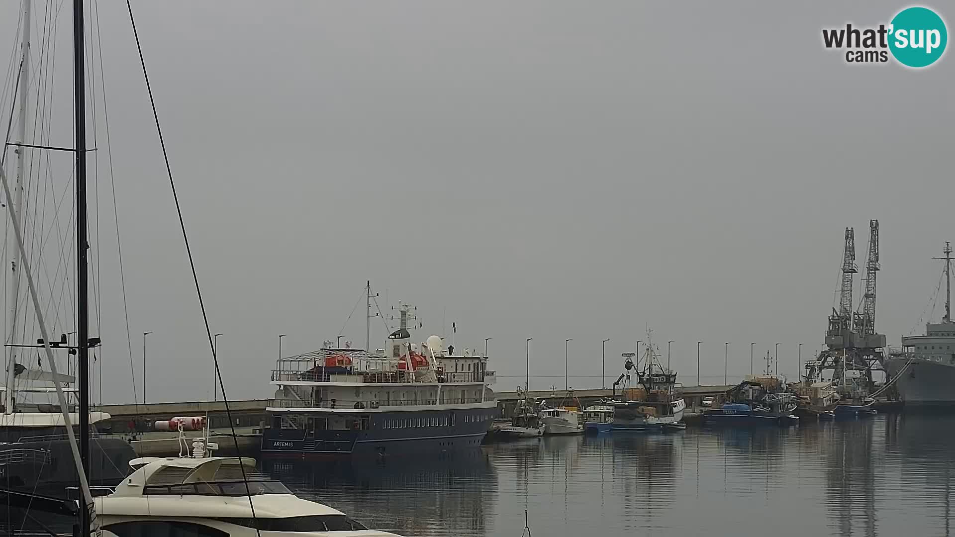 Die Riva und Marina in Rijeka – Live Webcam Kroatien