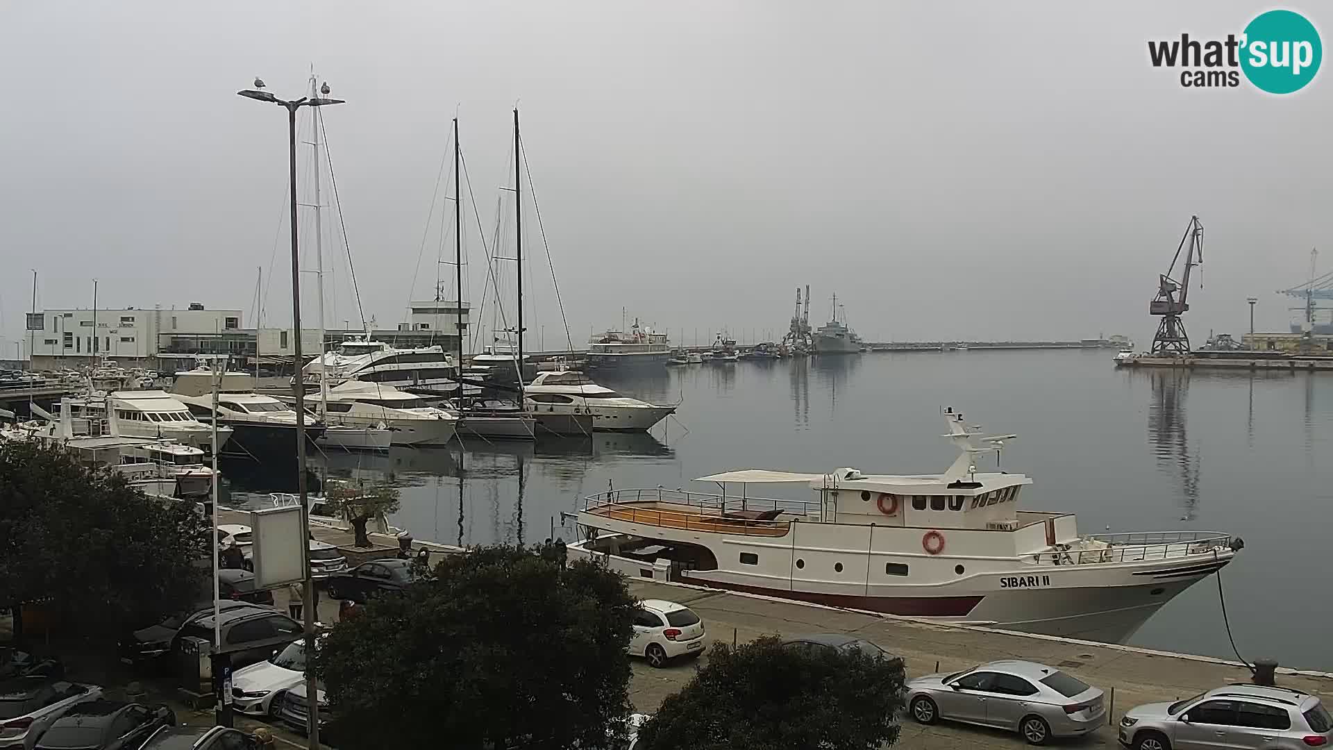 La Riva y Marina en Rijeka – Webcam en vivo Croacia