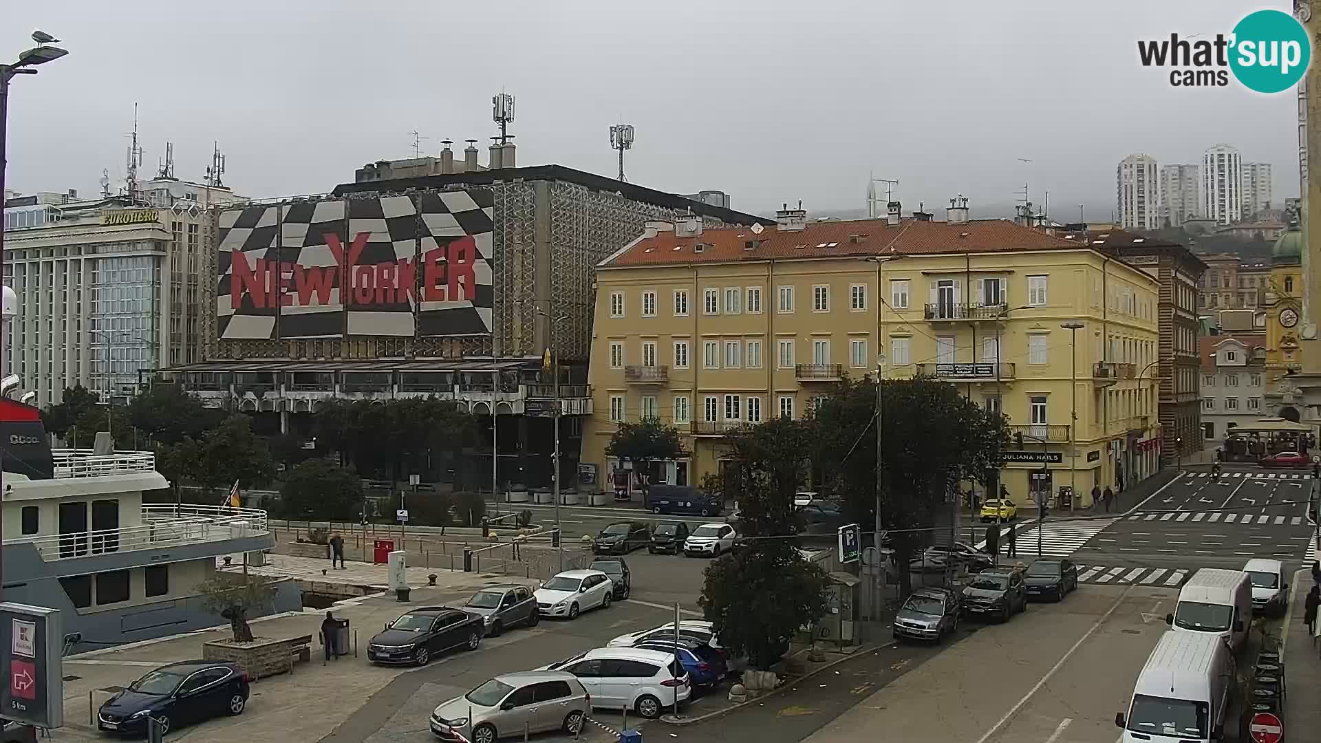 The Riva and Marina in Rijeka  – Live Webcam Croatia