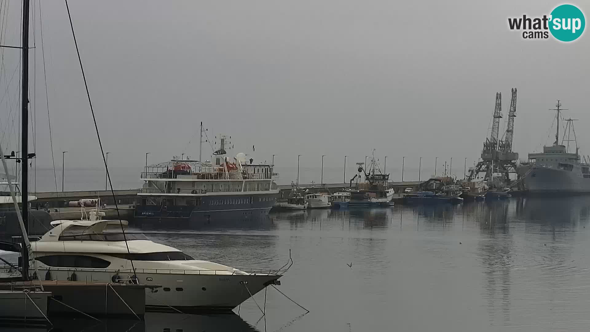 The Riva and Marina in Rijeka  – Live Webcam Croatia