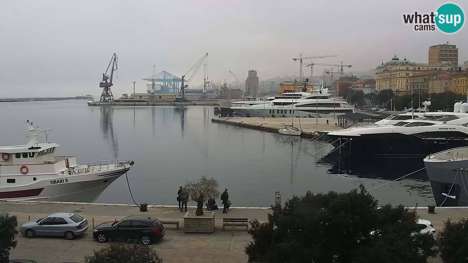 La Riva et Marina à Rijeka – Live Webcam Croatie