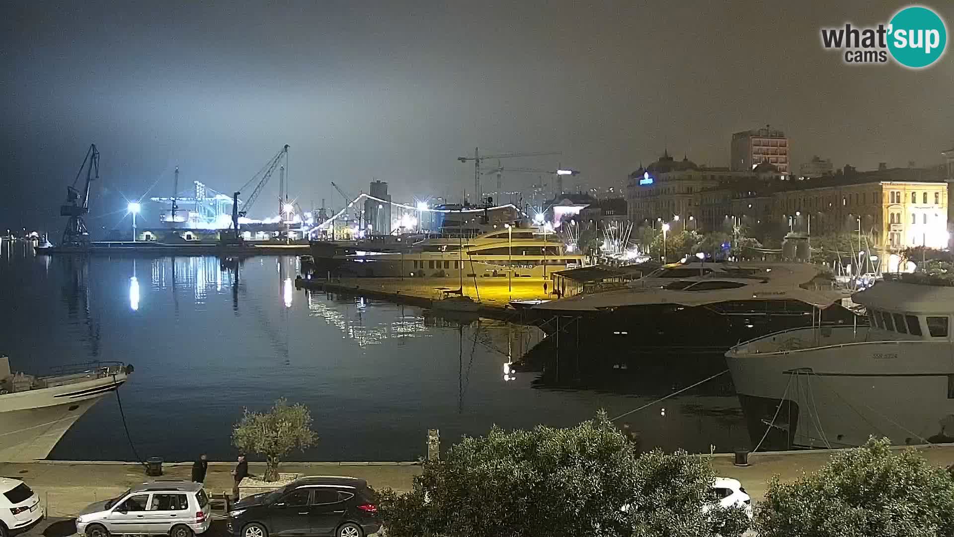 La Riva e la Marina a Rijeka (Fiume) – Live Webcam Croazia