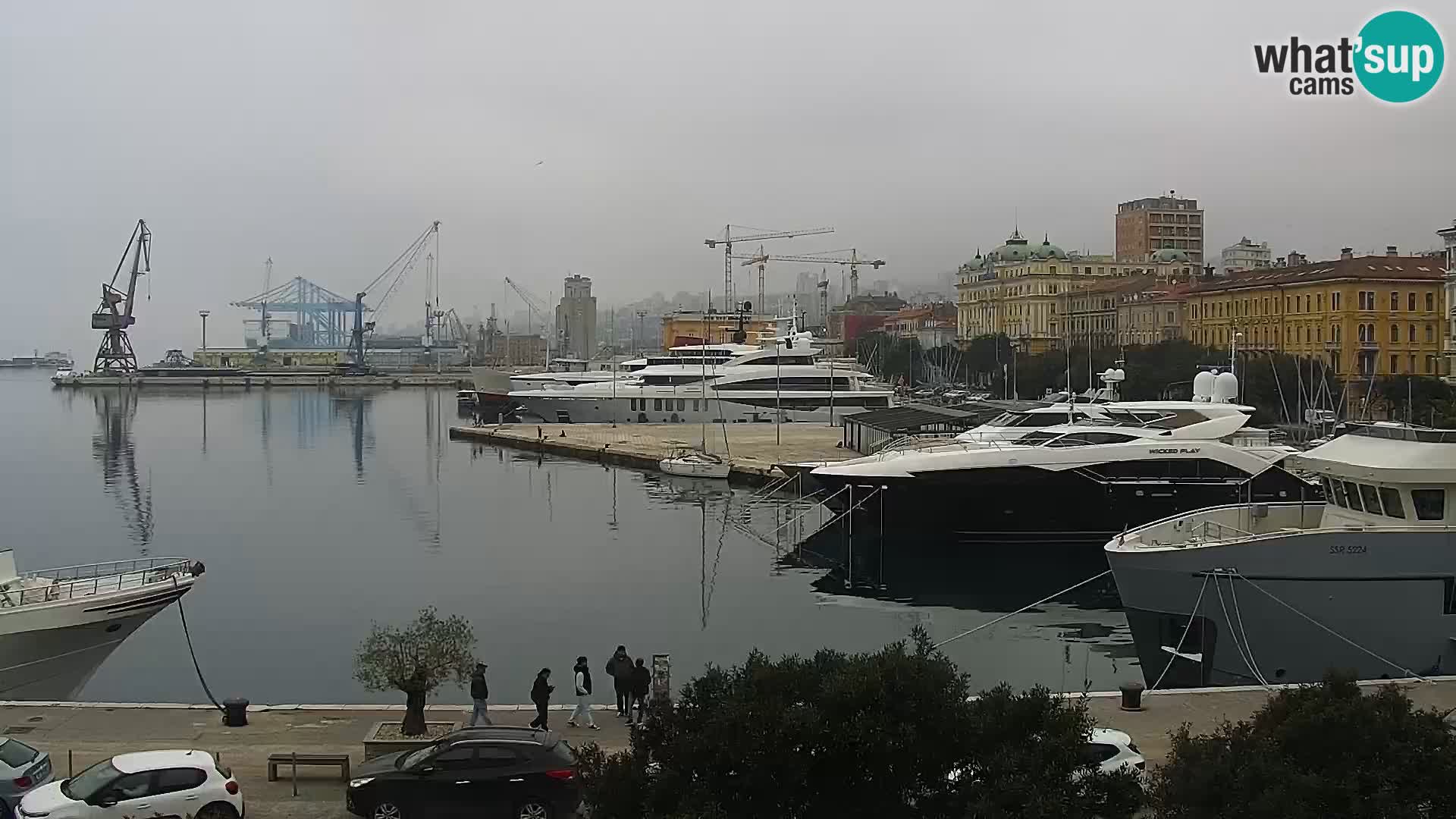 La Riva e la Marina a Rijeka (Fiume) – Live Webcam Croazia