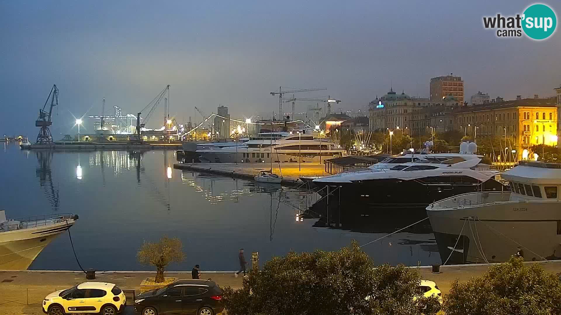 La Riva e la Marina a Rijeka (Fiume) – Live Webcam Croazia