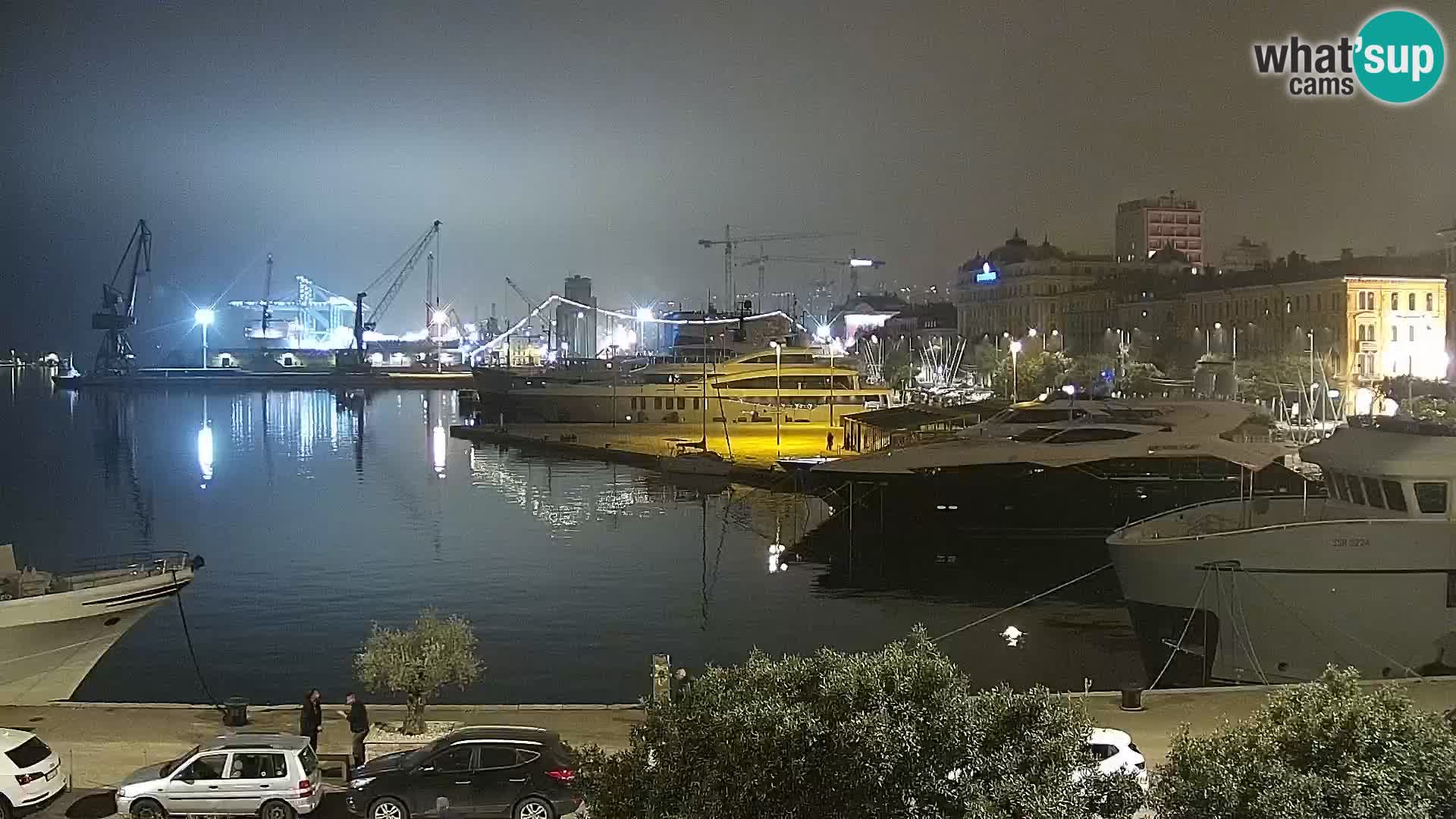 Riva i Marina u Rijeci – Web kamera uživo u Hrvatskoj