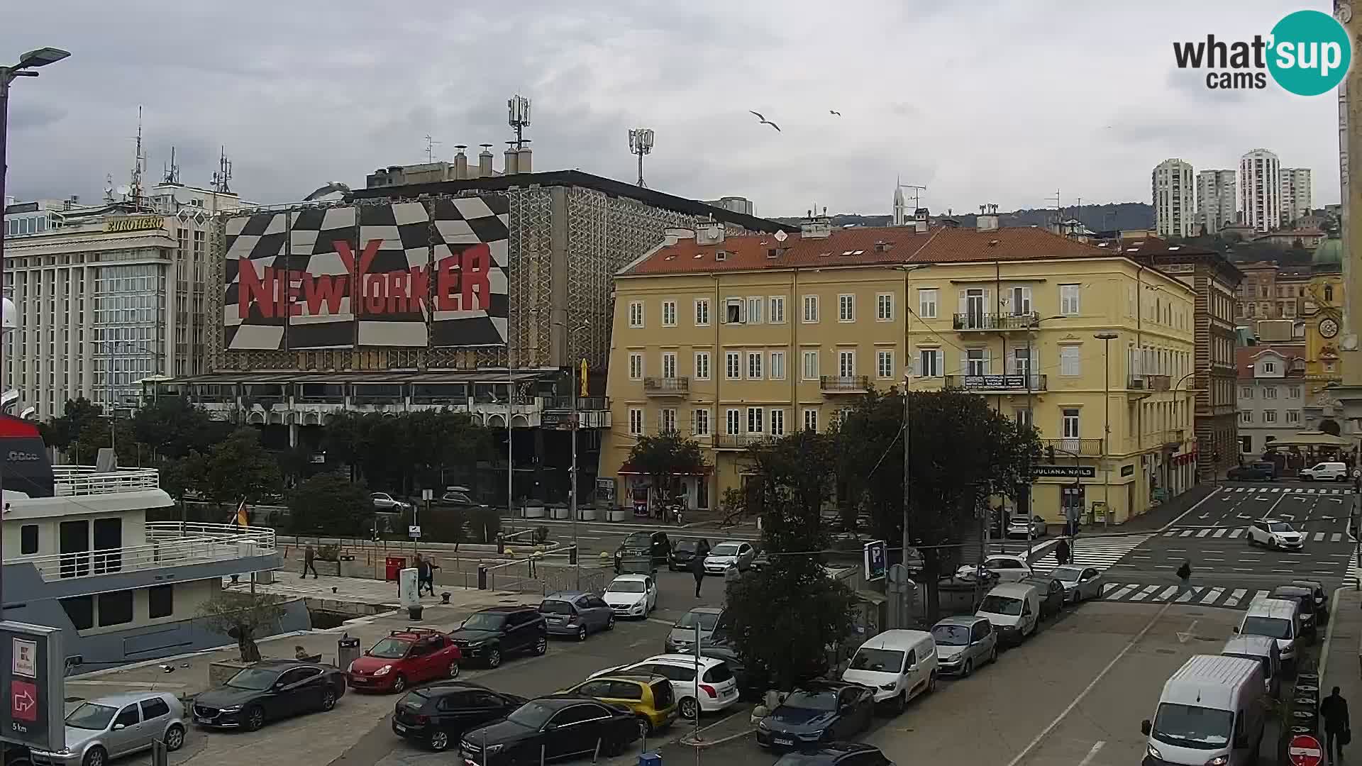 Riva i Marina u Rijeci – Web kamera uživo u Hrvatskoj