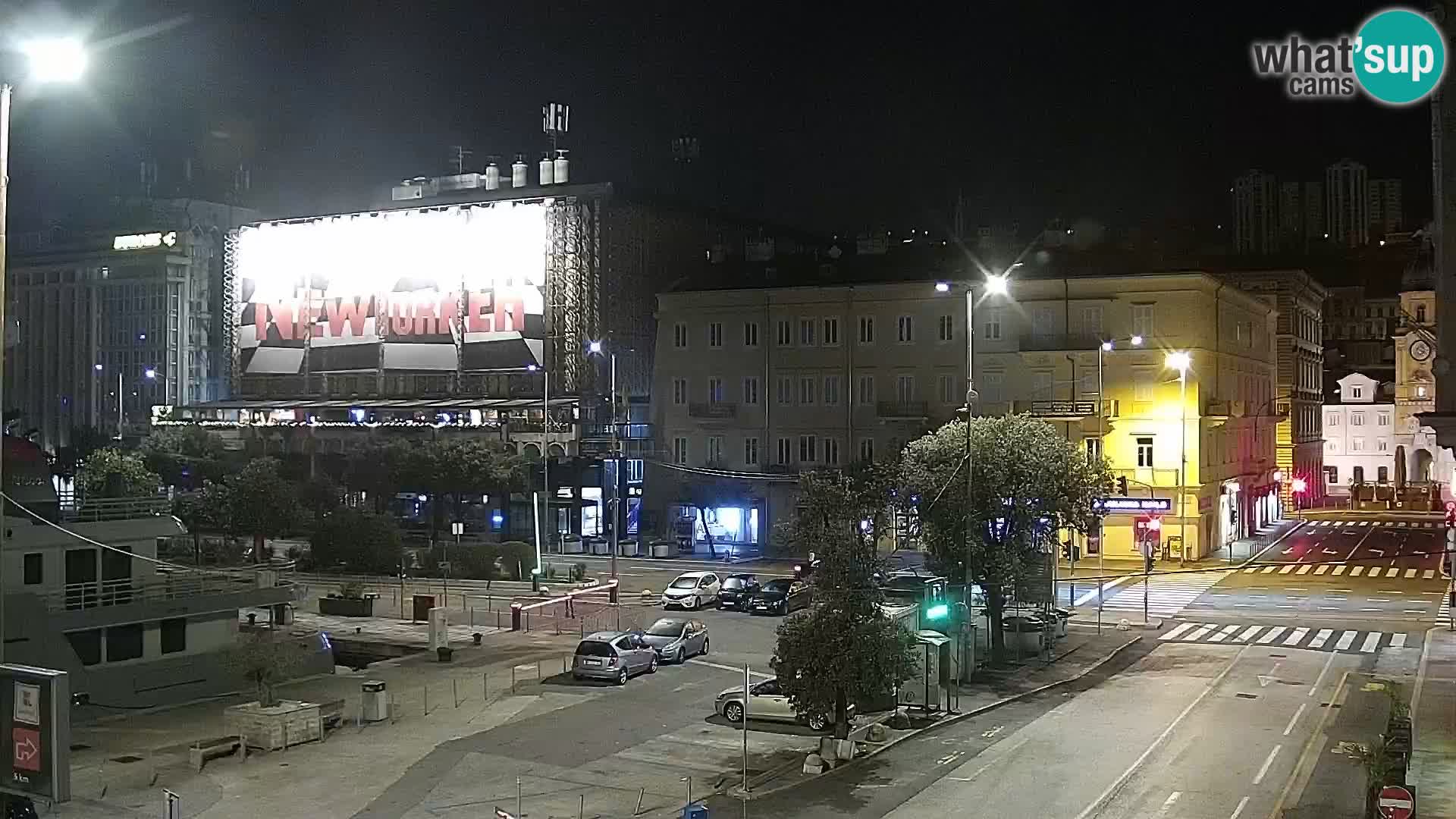 The Riva and Marina in Rijeka  – Live Webcam Croatia