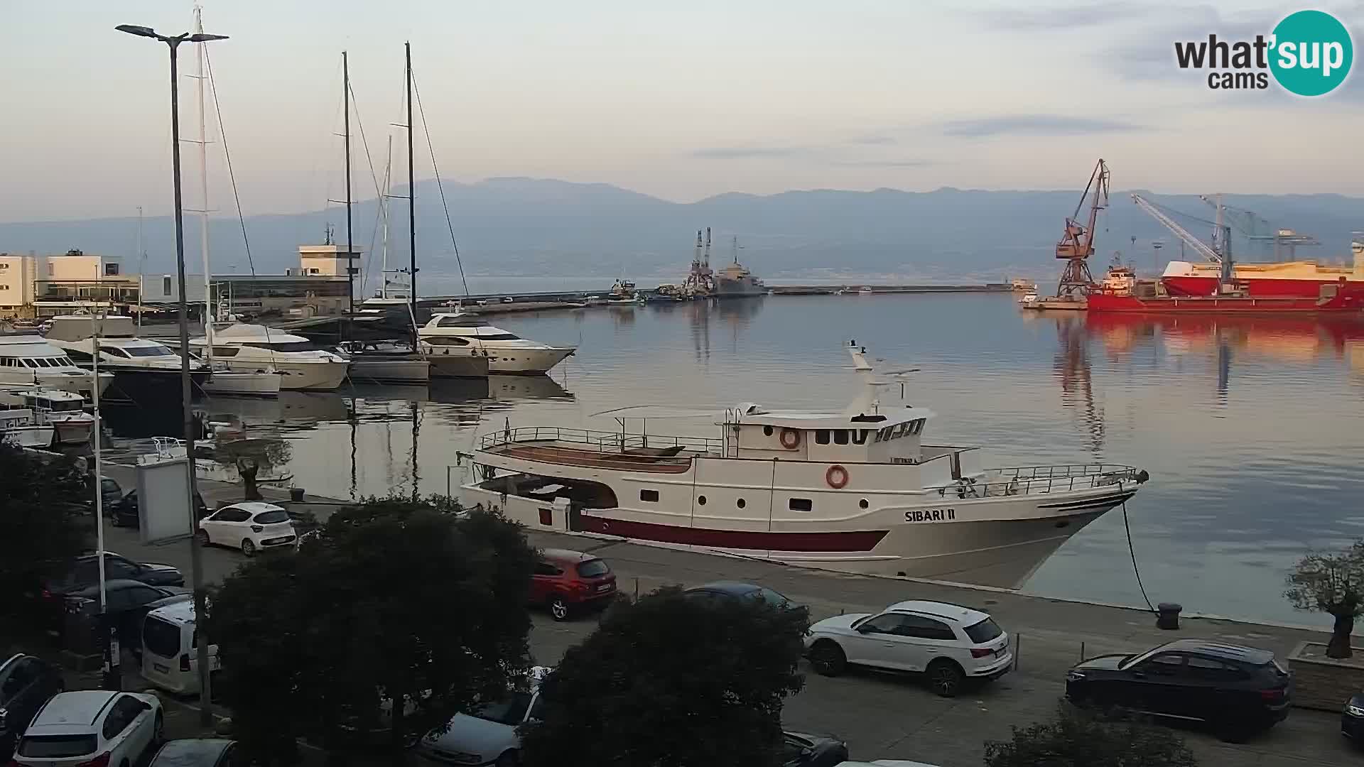 La Riva et Marina à Rijeka – Live Webcam Croatie