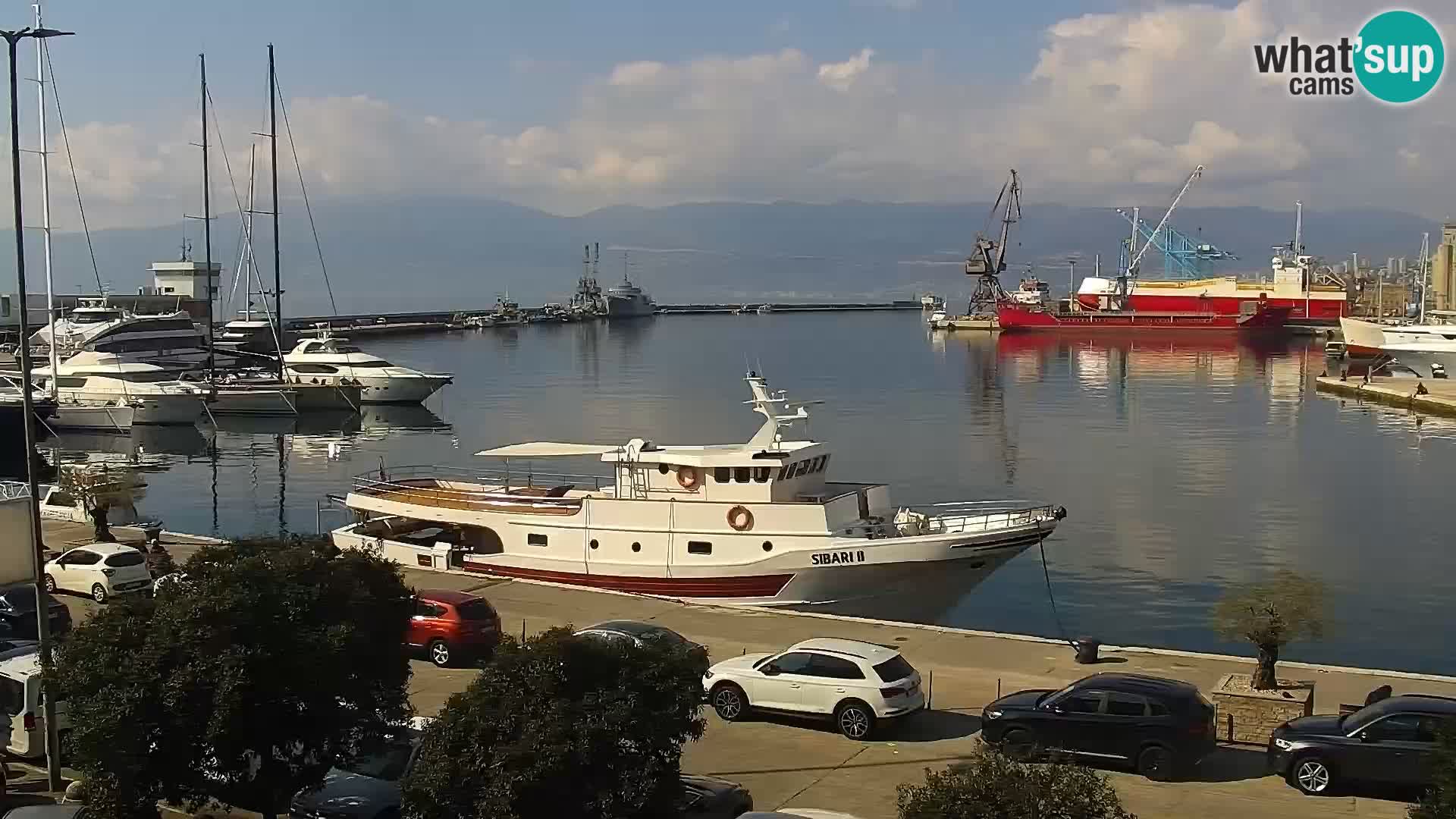 La Riva y Marina en Rijeka – Webcam en vivo Croacia