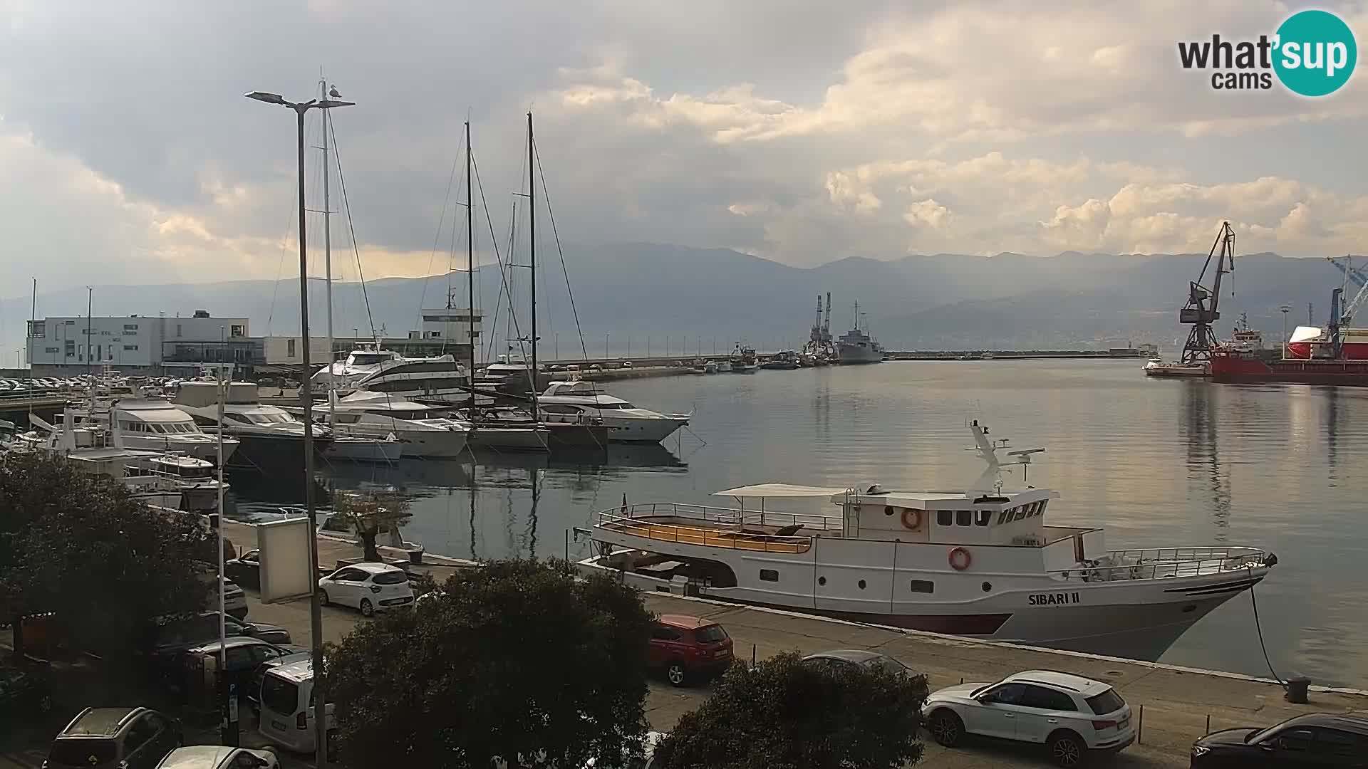 La Riva e la Marina a Rijeka (Fiume) – Live Webcam Croazia