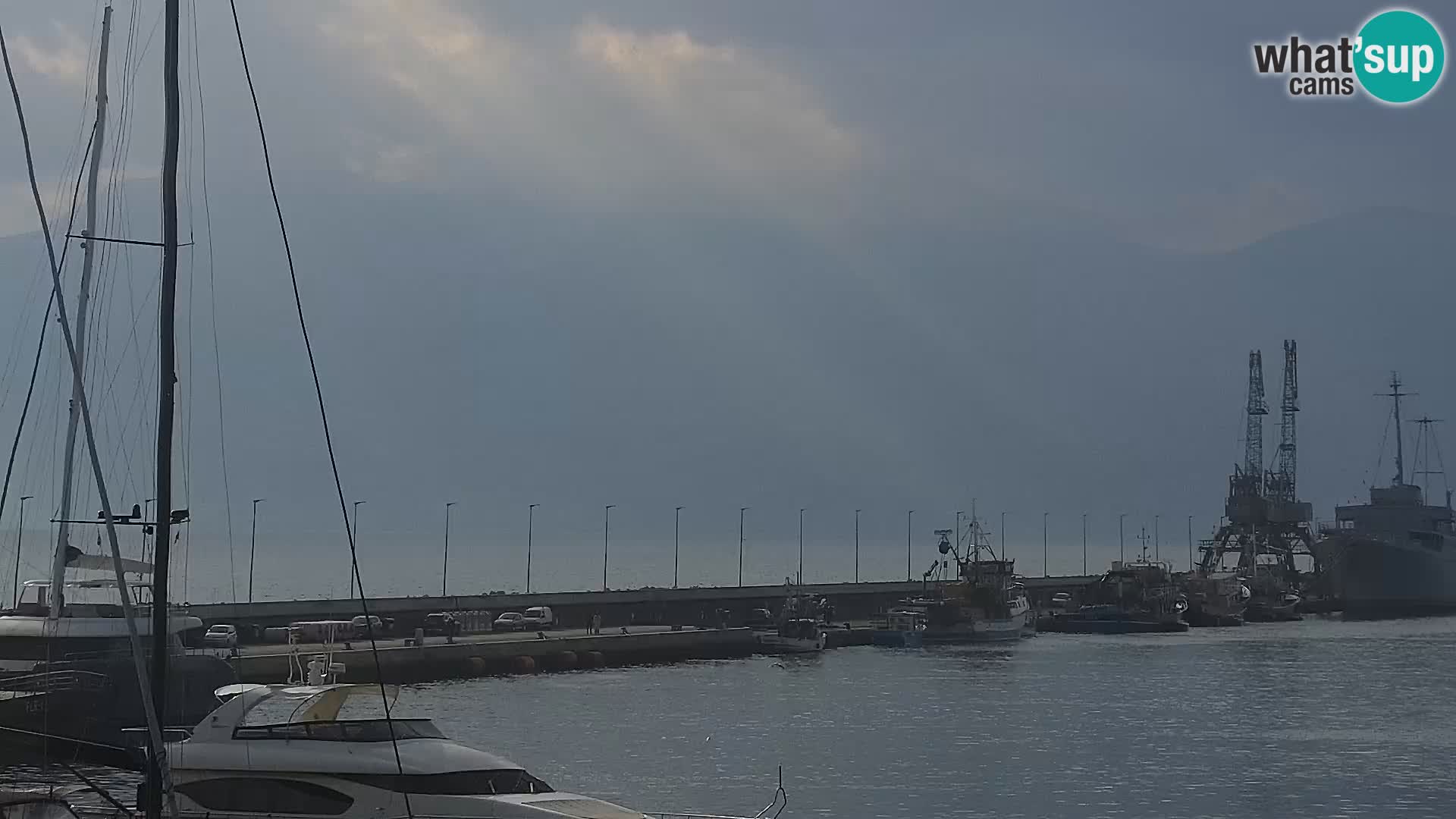 The Riva and Marina in Rijeka  – Live Webcam Croatia