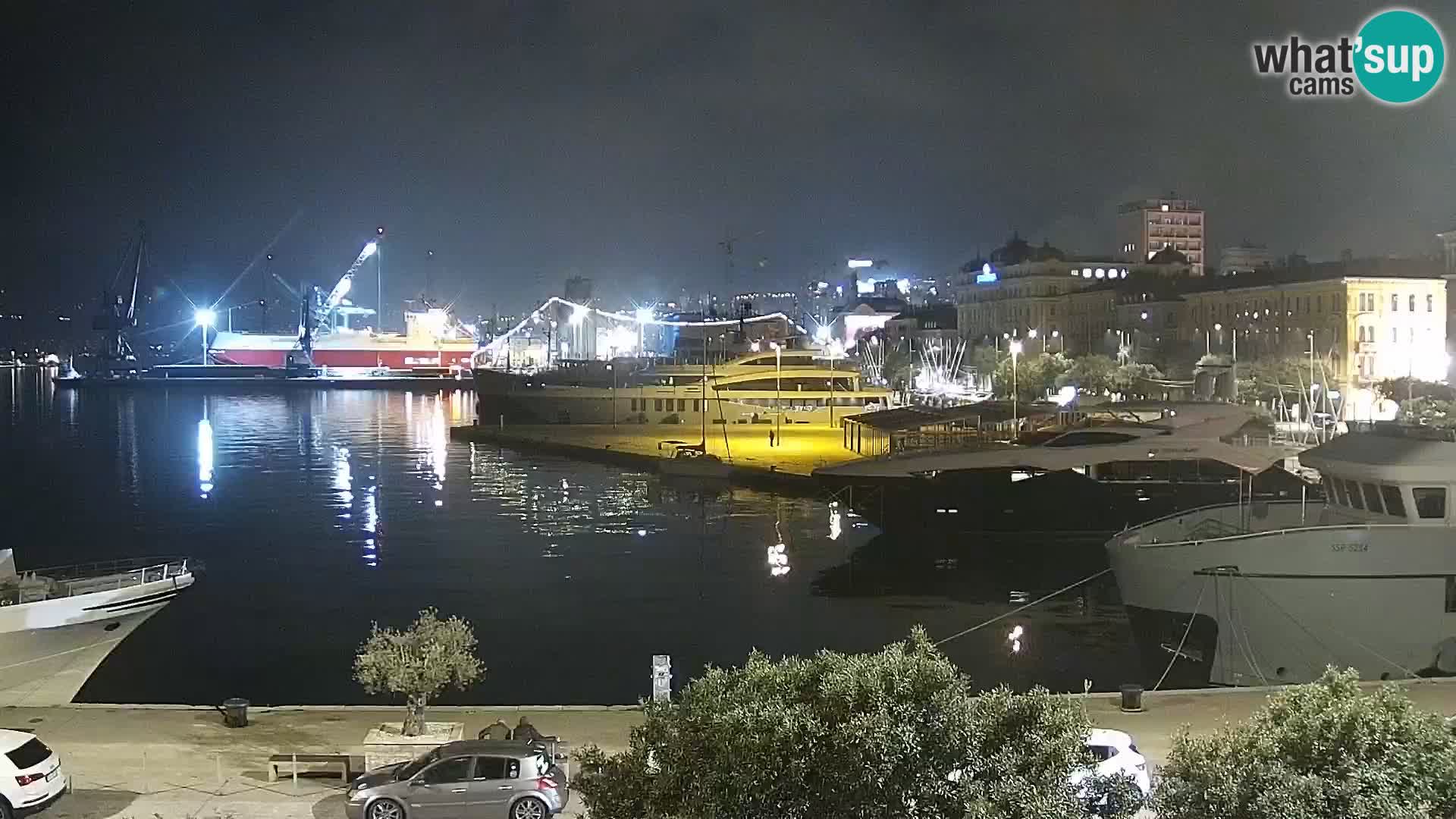 Riva i Marina u Rijeci – Web kamera uživo u Hrvatskoj