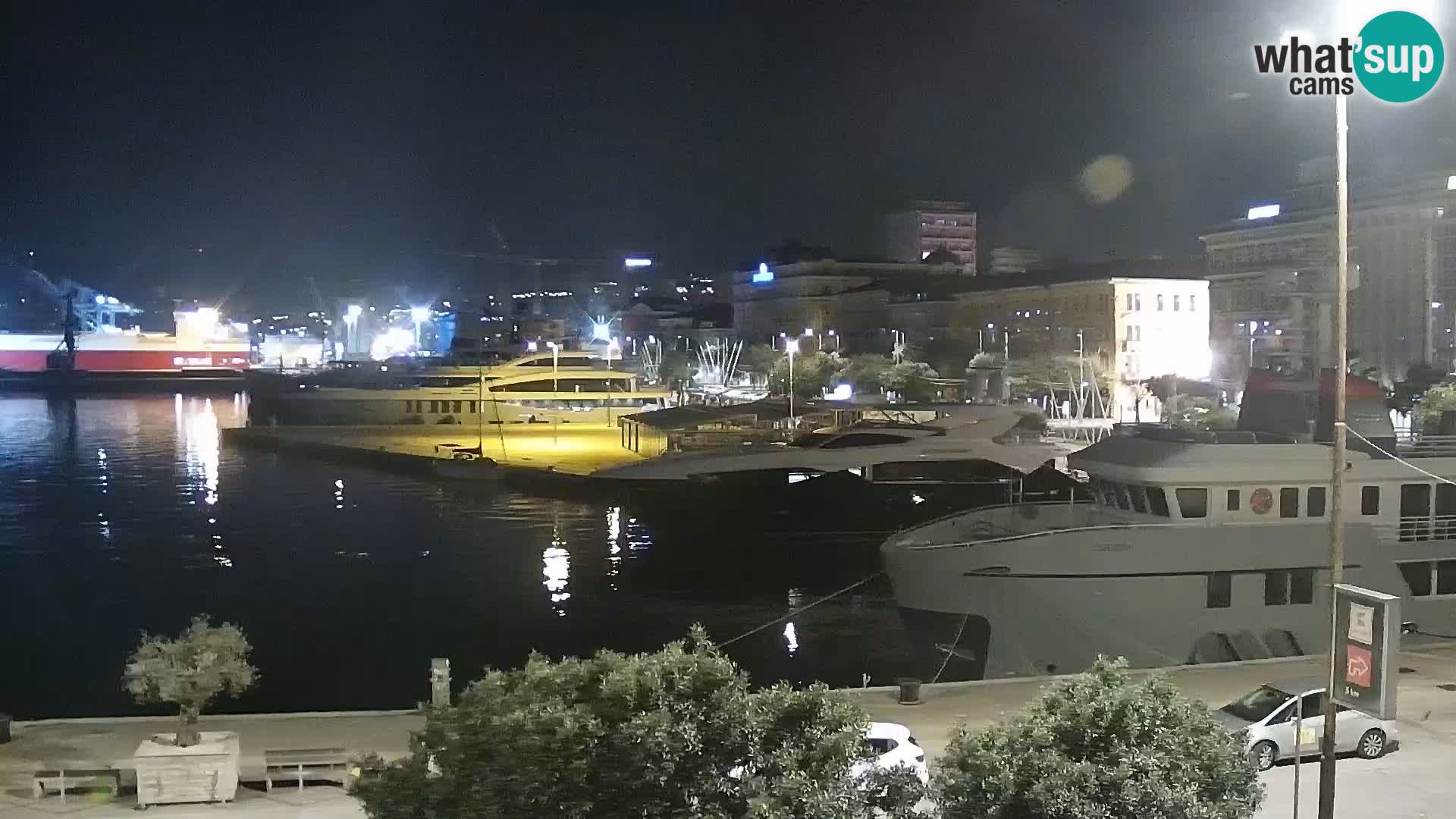 La Riva e la Marina a Rijeka (Fiume) – Live Webcam Croazia