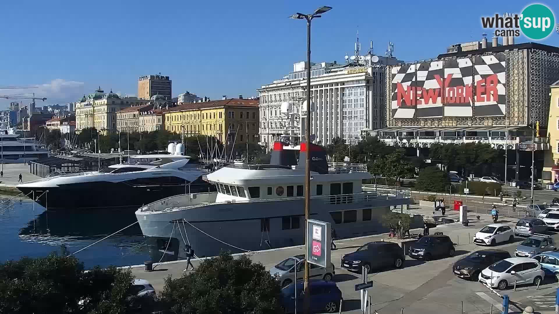 La Riva e la Marina a Rijeka (Fiume) – Live Webcam Croazia