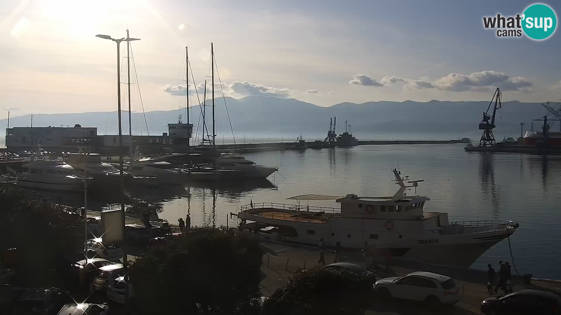 La Riva e la Marina a Rijeka (Fiume) – Live Webcam Croazia