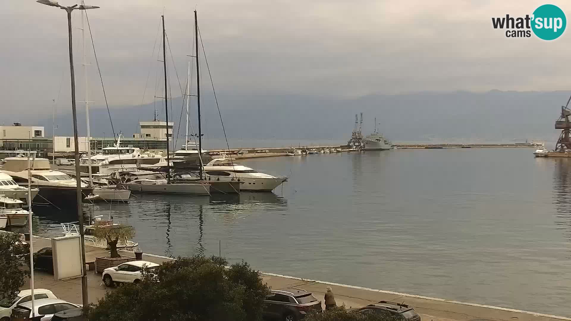 Die Riva und Marina in Rijeka – Live Webcam Kroatien