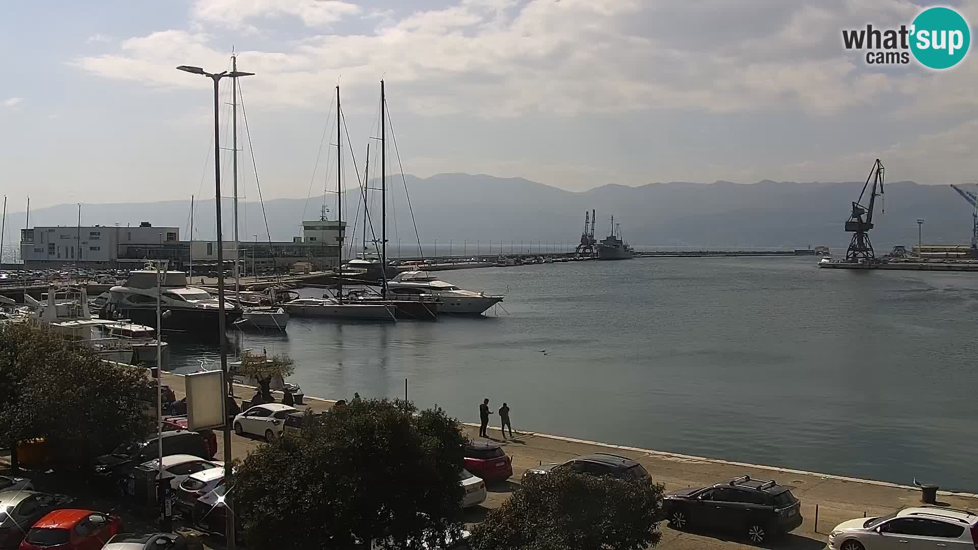 La Riva e la Marina a Rijeka (Fiume) – Live Webcam Croazia