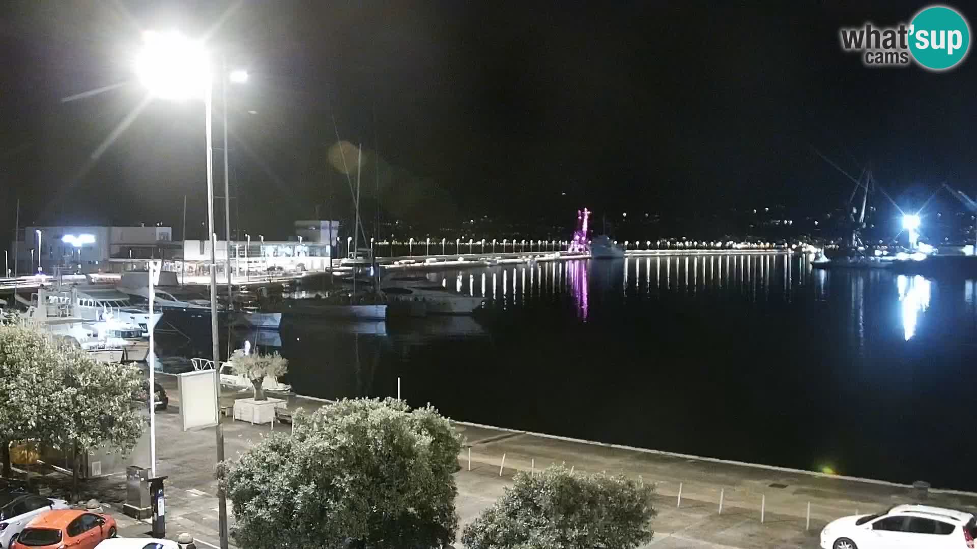 La Riva y Marina en Rijeka – Webcam en vivo Croacia