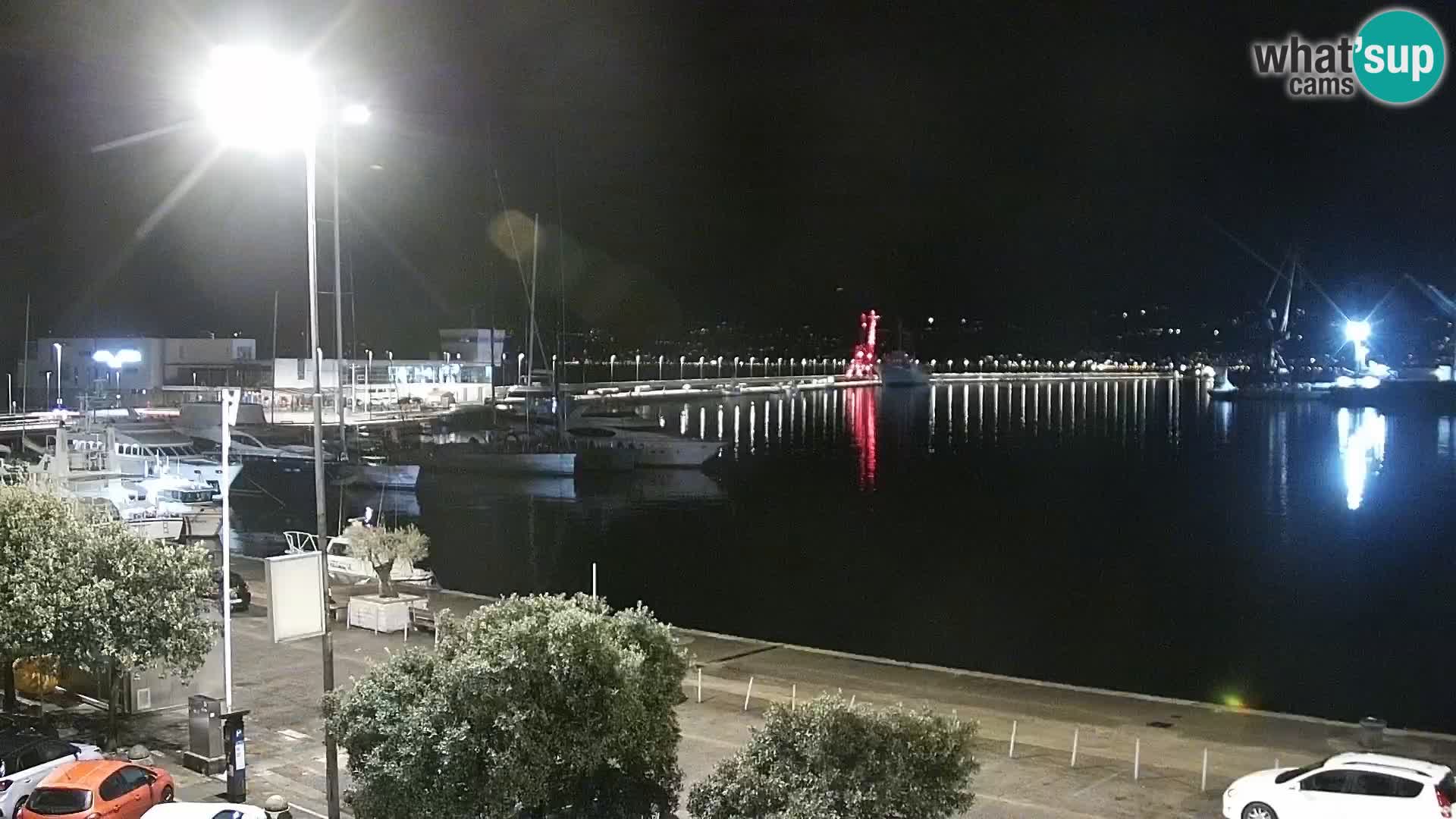 The Riva and Marina in Rijeka  – Live Webcam Croatia