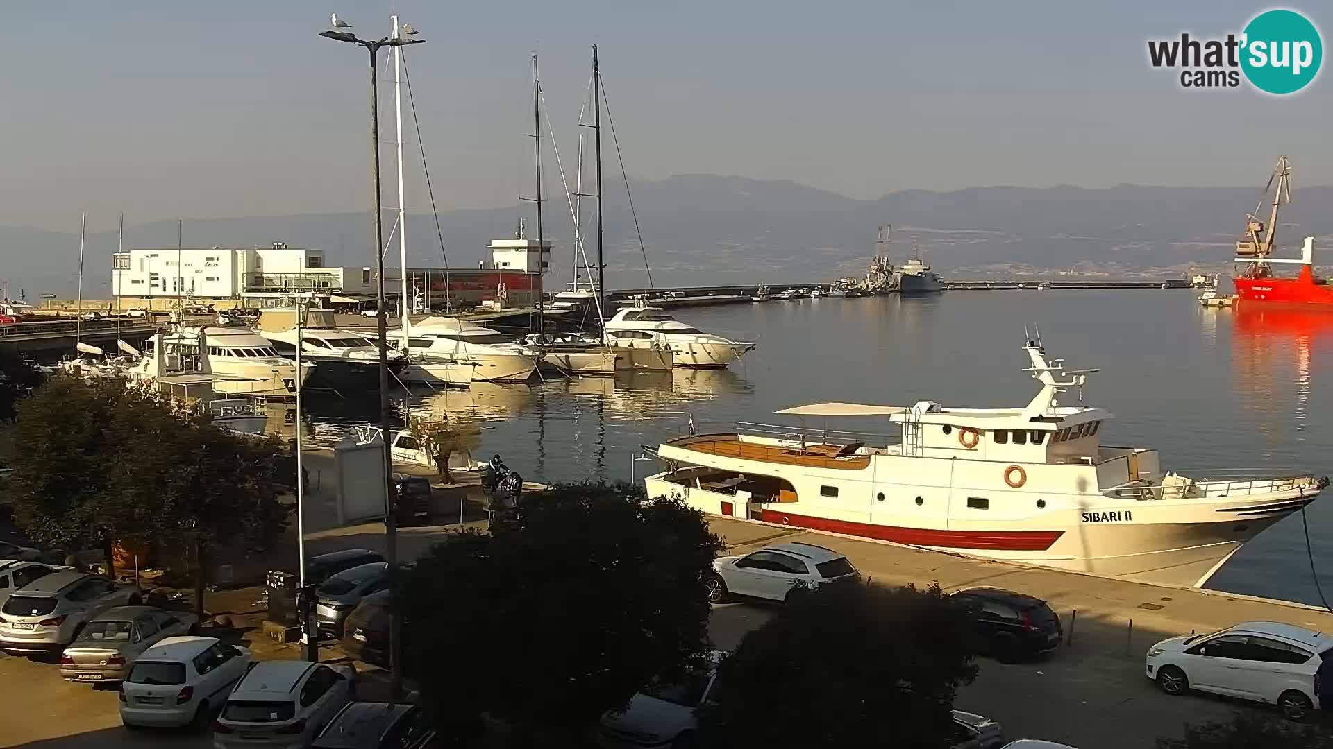 Die Riva und Marina in Rijeka – Live Webcam Kroatien