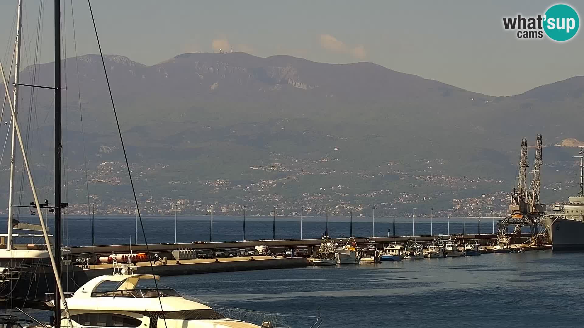 Riva i Marina u Rijeci – Web kamera uživo u Hrvatskoj