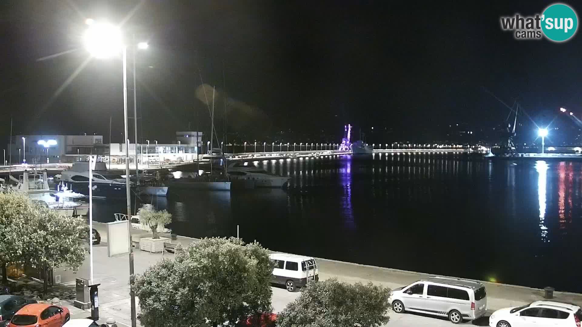 La Riva y Marina en Rijeka – Webcam en vivo Croacia
