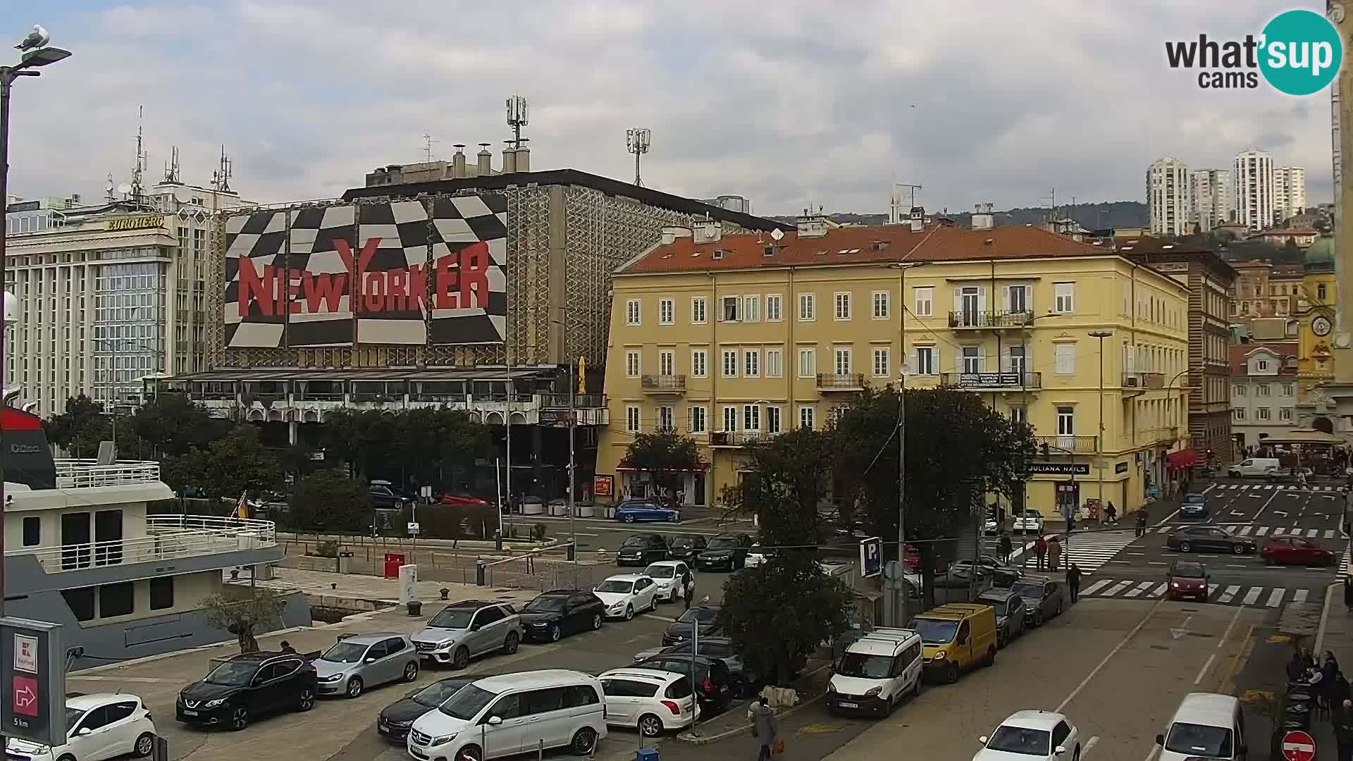 La Riva e la Marina a Rijeka (Fiume) – Live Webcam Croazia