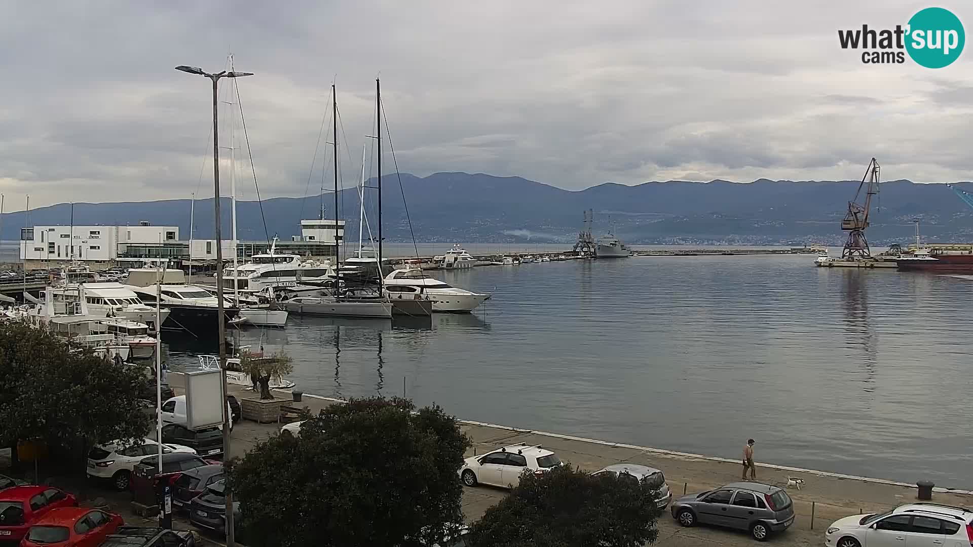 The Riva and Marina in Rijeka – Live Webcam Croatia