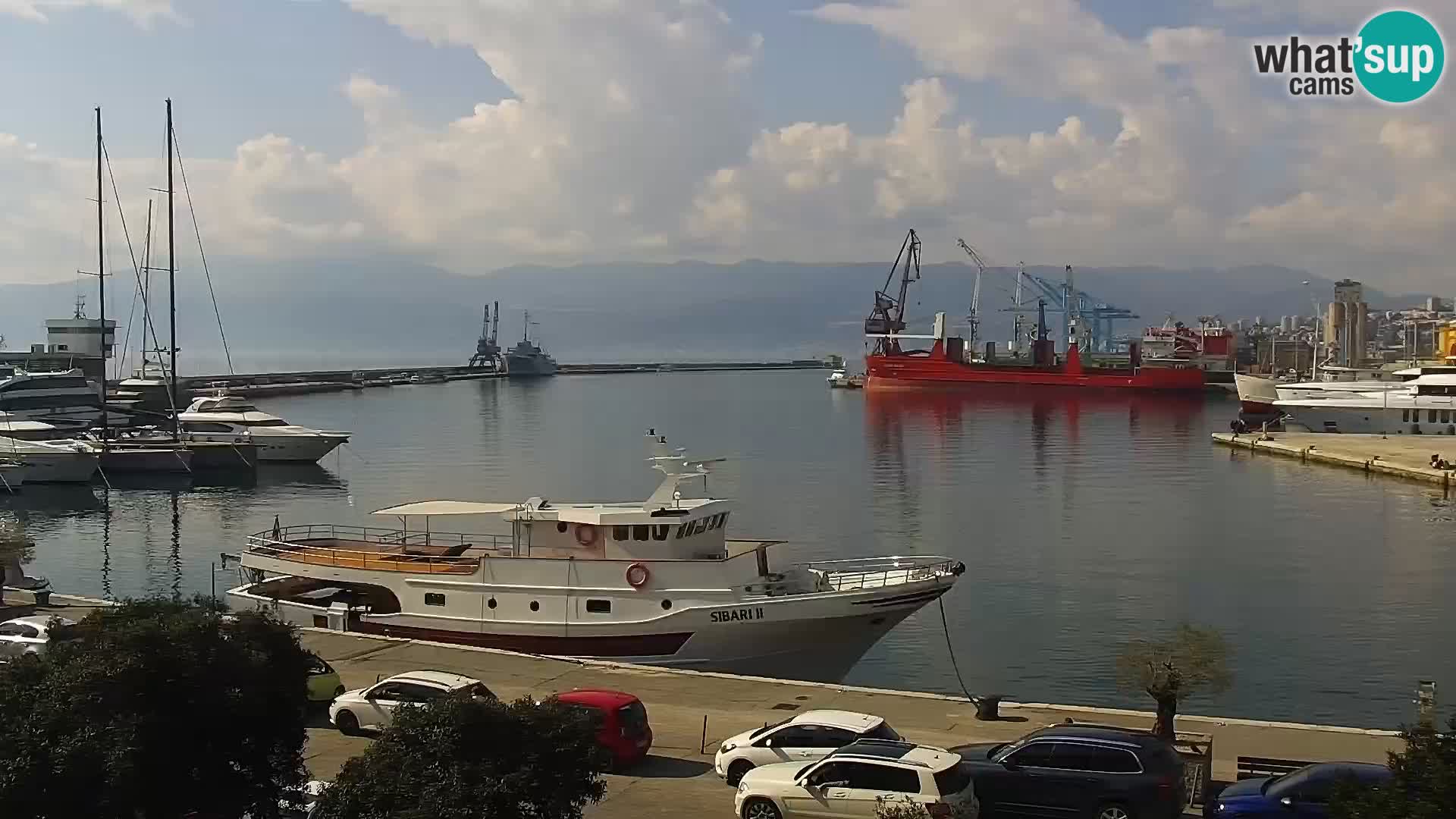 La Riva e la Marina a Rijeka (Fiume) – Live Webcam Croazia
