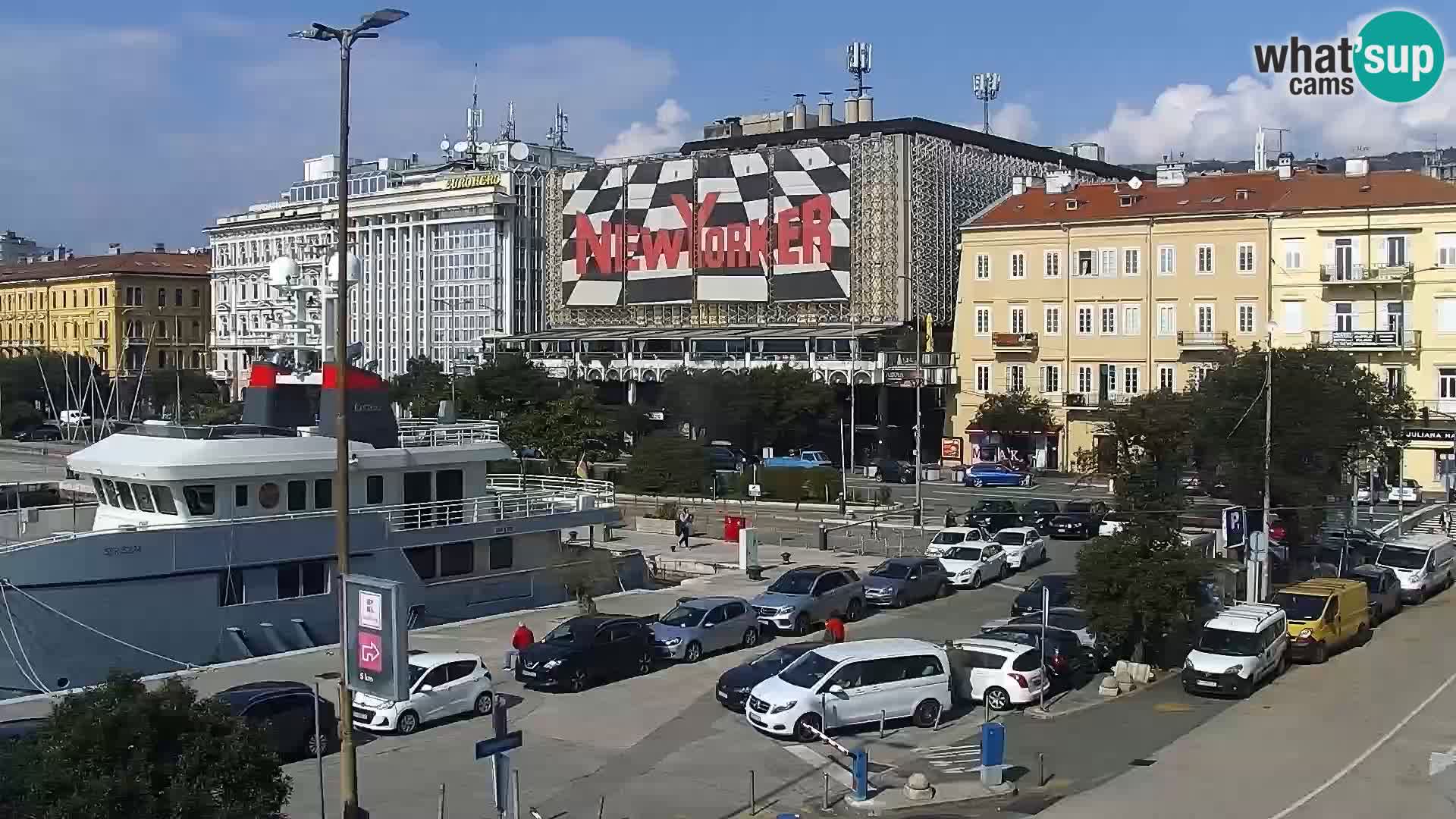 La Riva e la Marina a Rijeka (Fiume) – Live Webcam Croazia