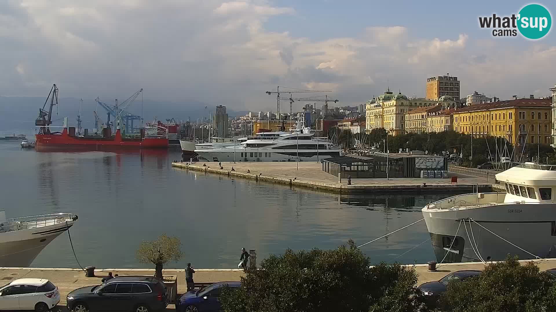 La Riva e la Marina a Rijeka (Fiume) – Live Webcam Croazia
