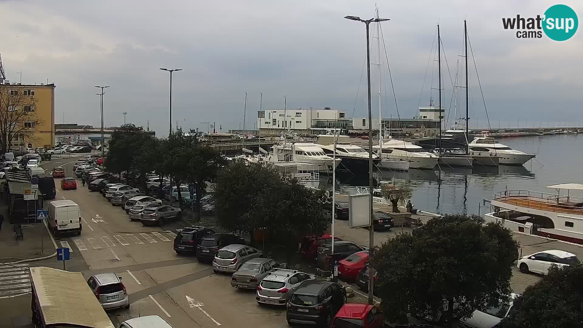 The Riva and Marina in Rijeka  – Live Webcam Croatia