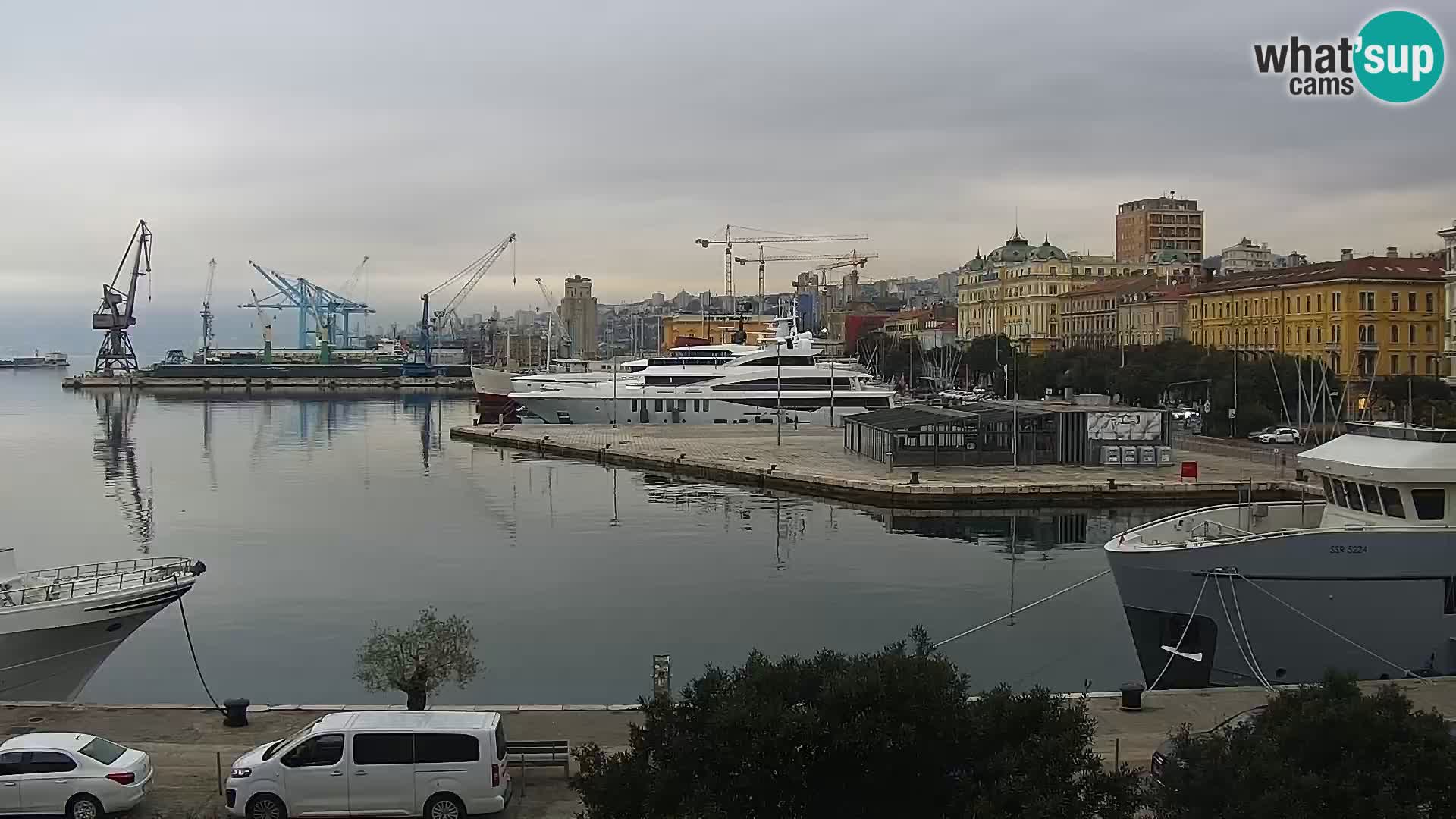Riva i Marina u Rijeci – Web kamera uživo u Hrvatskoj