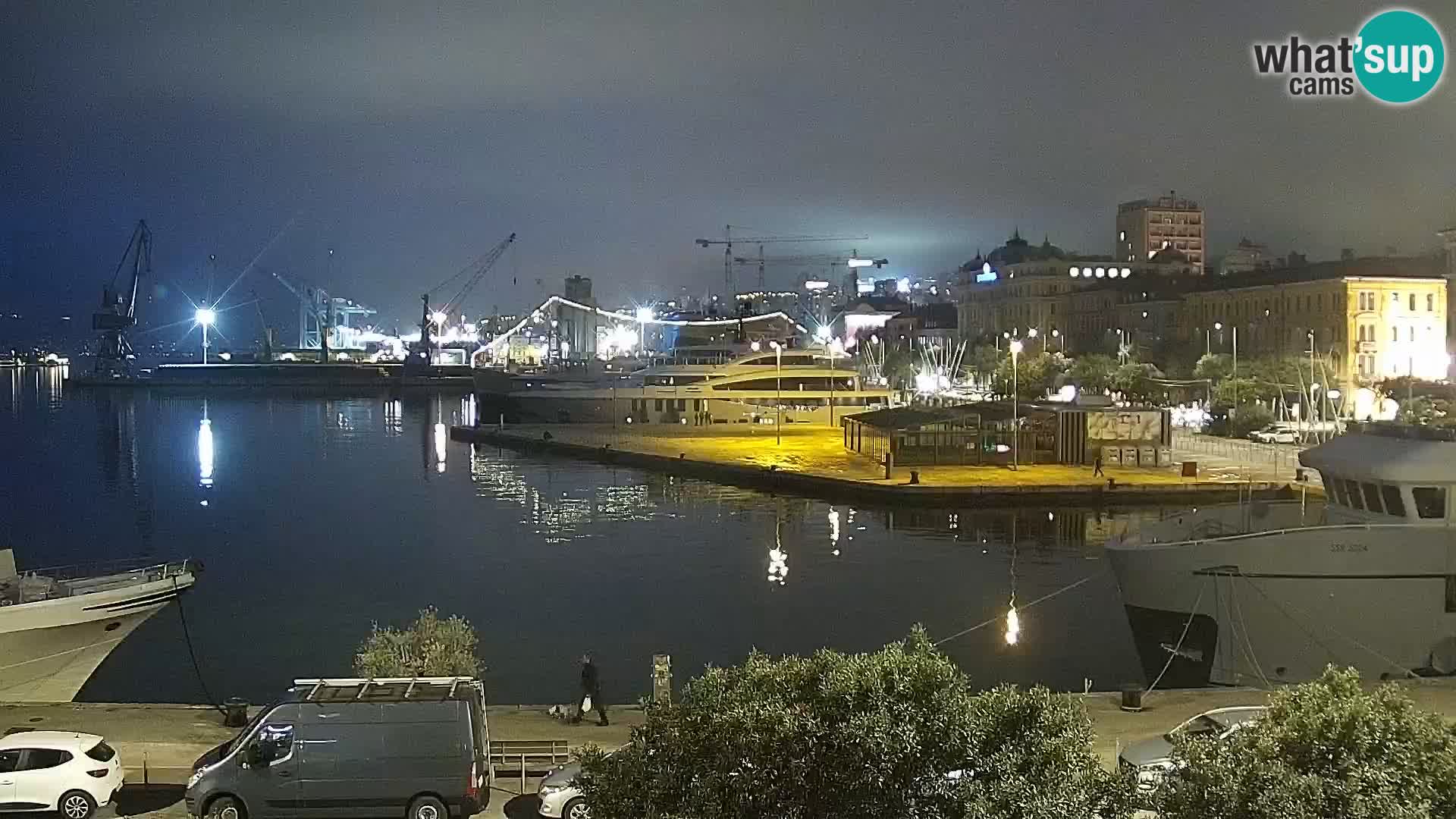 Riva i Marina u Rijeci – Web kamera uživo u Hrvatskoj