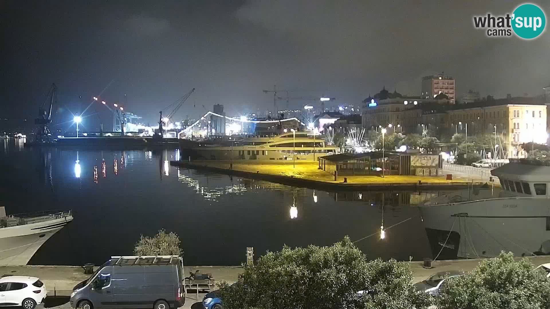 Riva i Marina u Rijeci – Web kamera uživo u Hrvatskoj