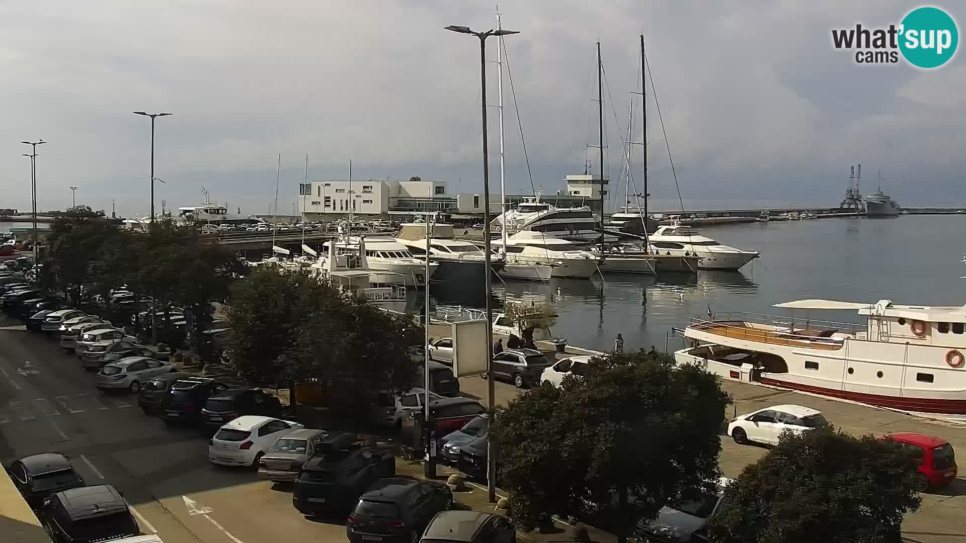 La Riva et Marina à Rijeka – Live Webcam Croatie