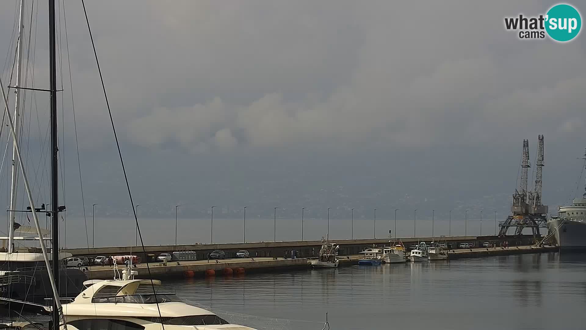 La Riva et Marina à Rijeka – Live Webcam Croatie