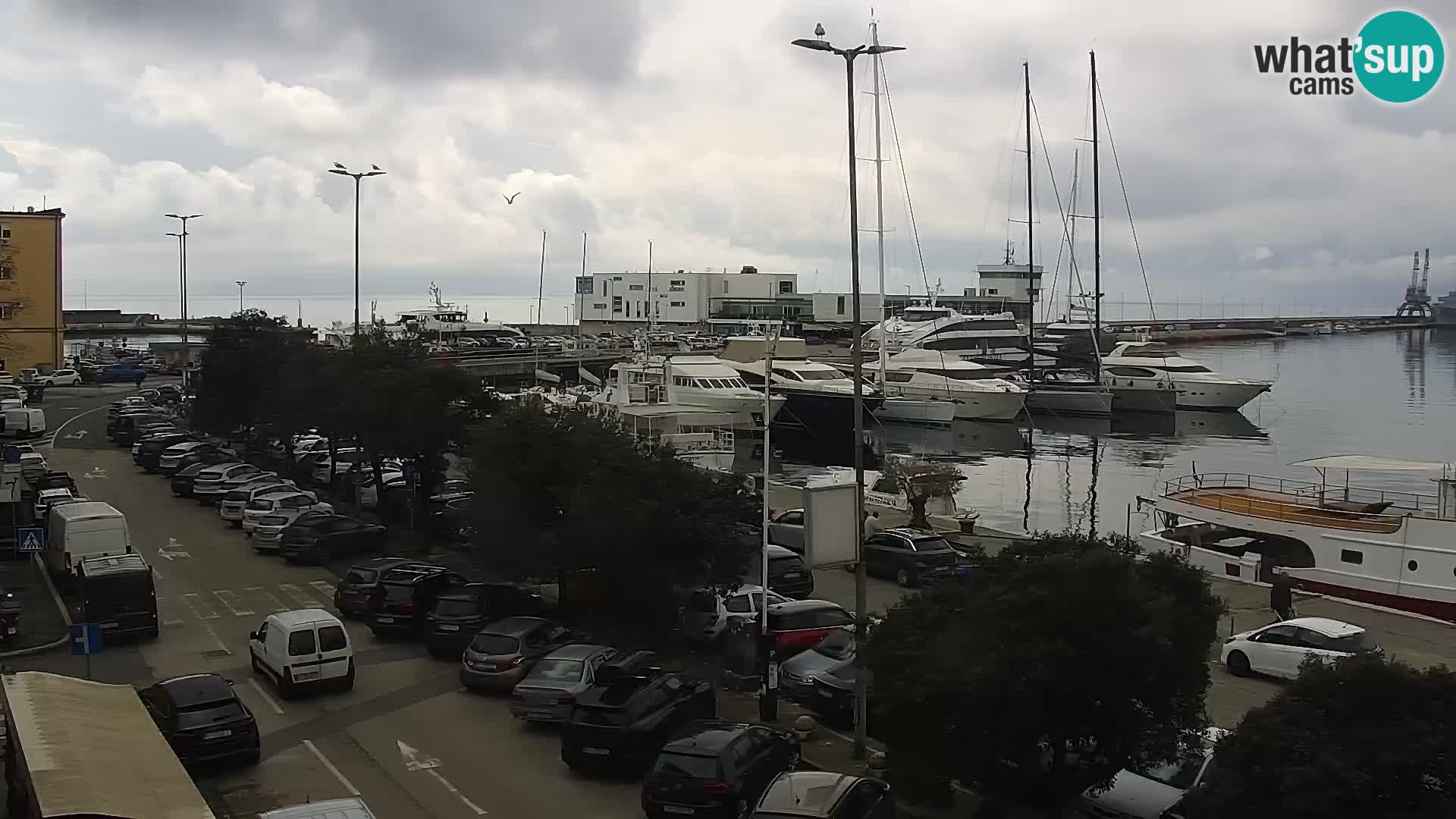 The Riva and Marina in Rijeka  – Live Webcam Croatia