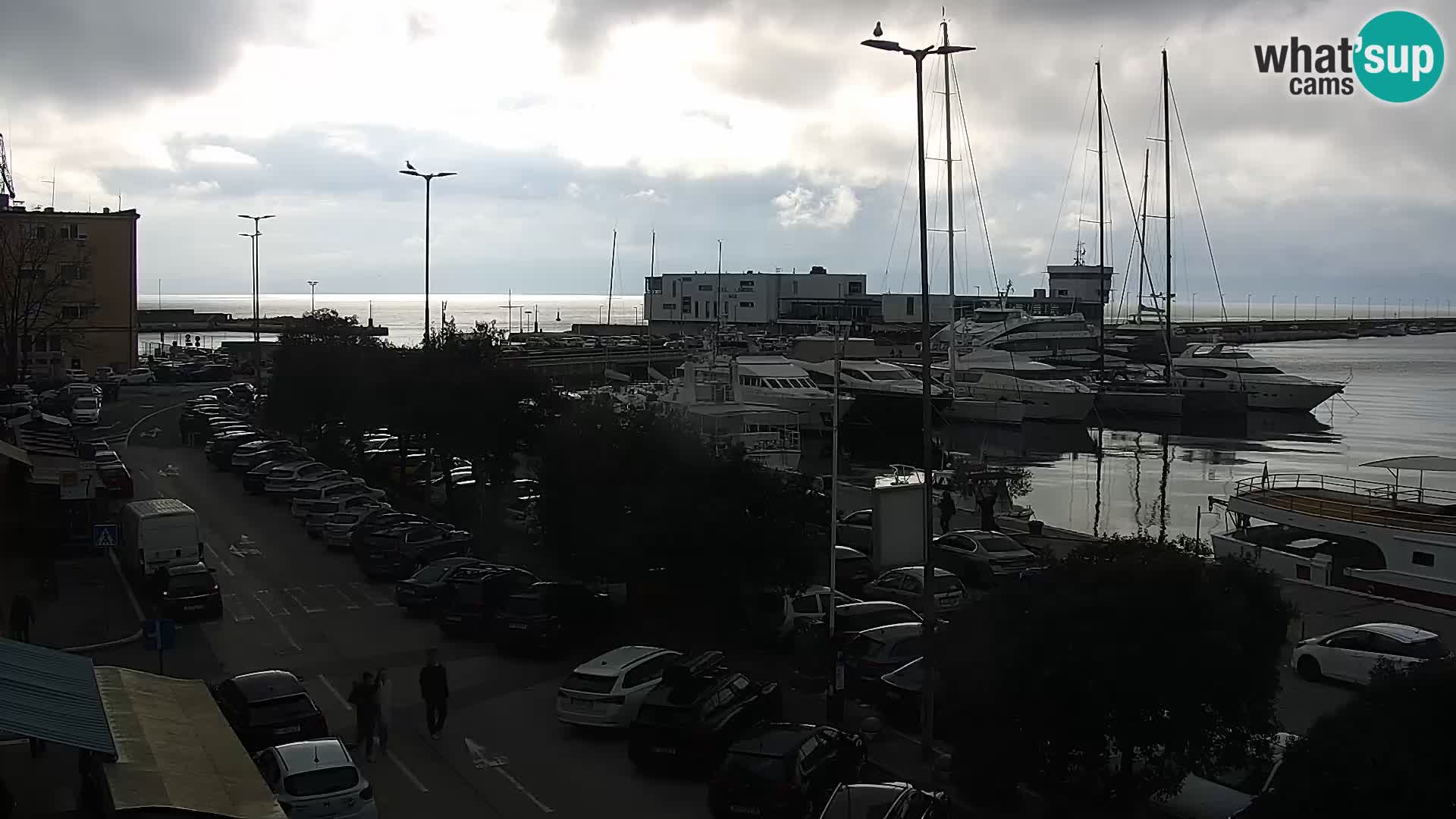 The Riva and Marina in Rijeka  – Live Webcam Croatia