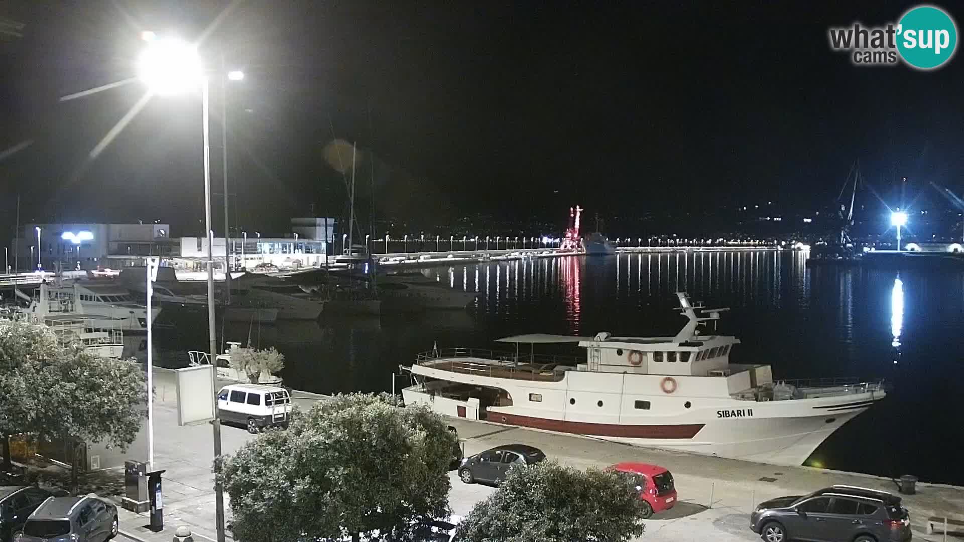 La Riva et Marina à Rijeka – Live Webcam Croatie