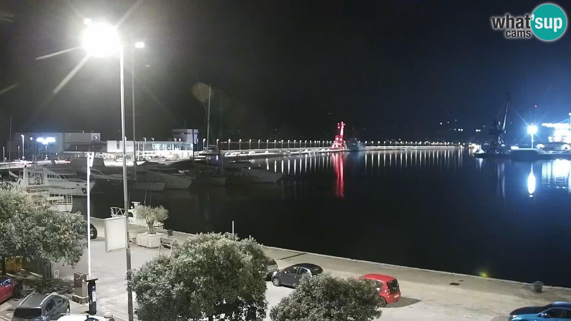 The Riva and Marina in Rijeka  – Live Webcam Croatia