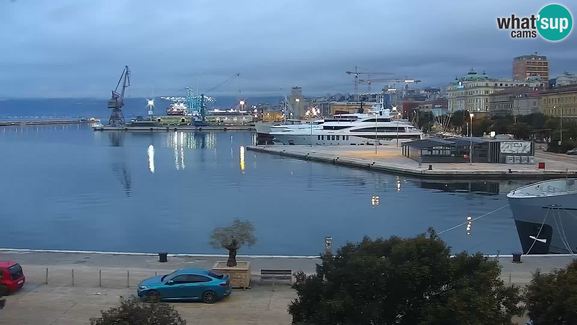 La Riva e la Marina a Rijeka (Fiume) – Live Webcam Croazia
