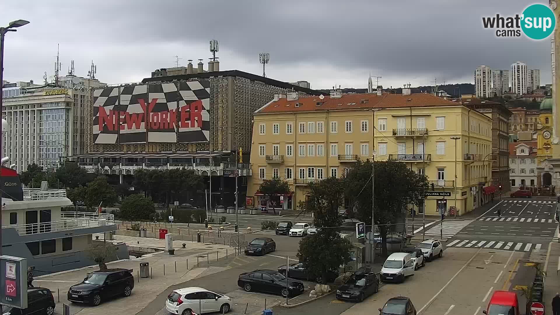 La Riva et Marina à Rijeka – Live Webcam Croatie
