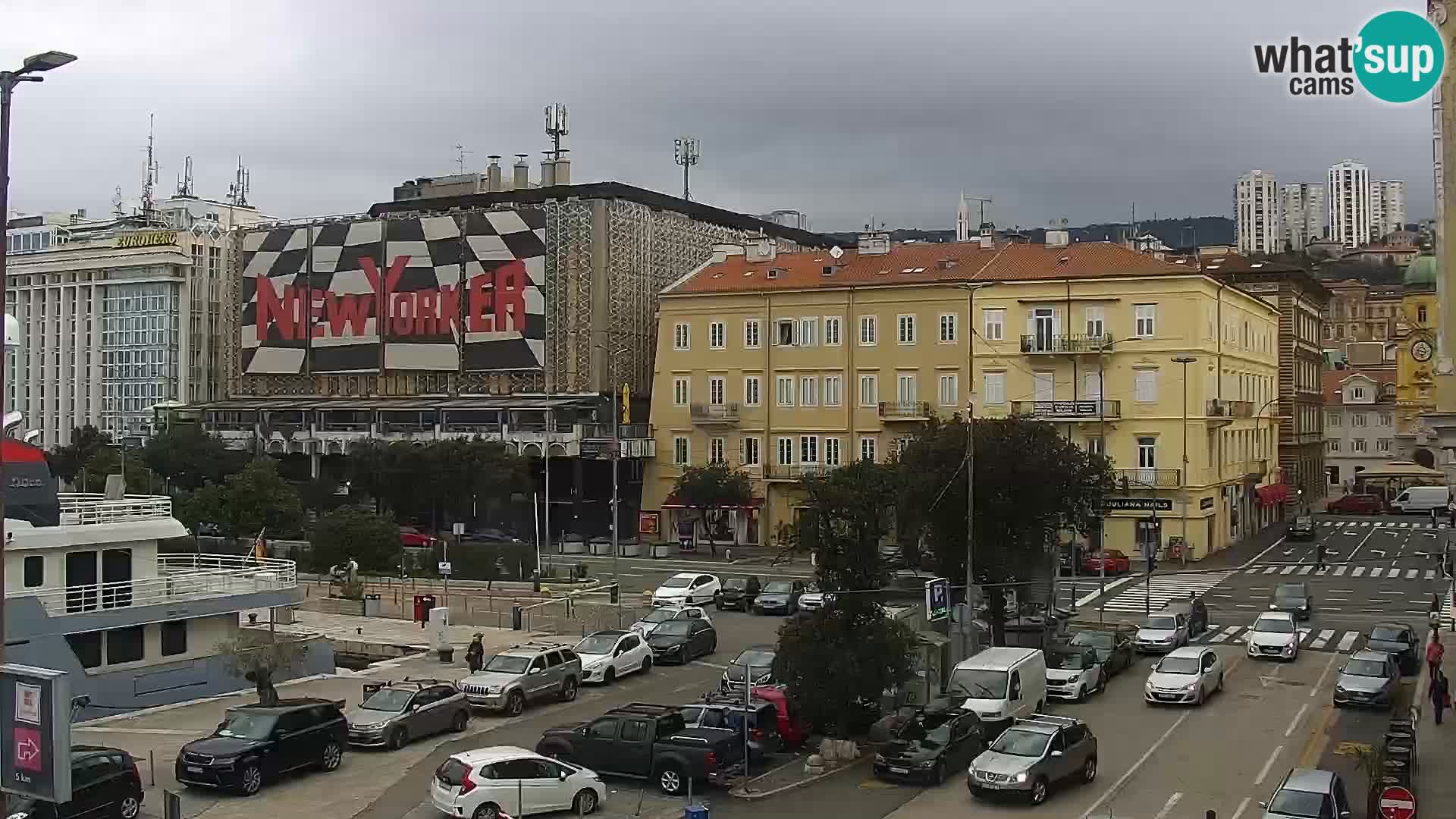 La Riva e la Marina a Rijeka (Fiume) – Live Webcam Croazia