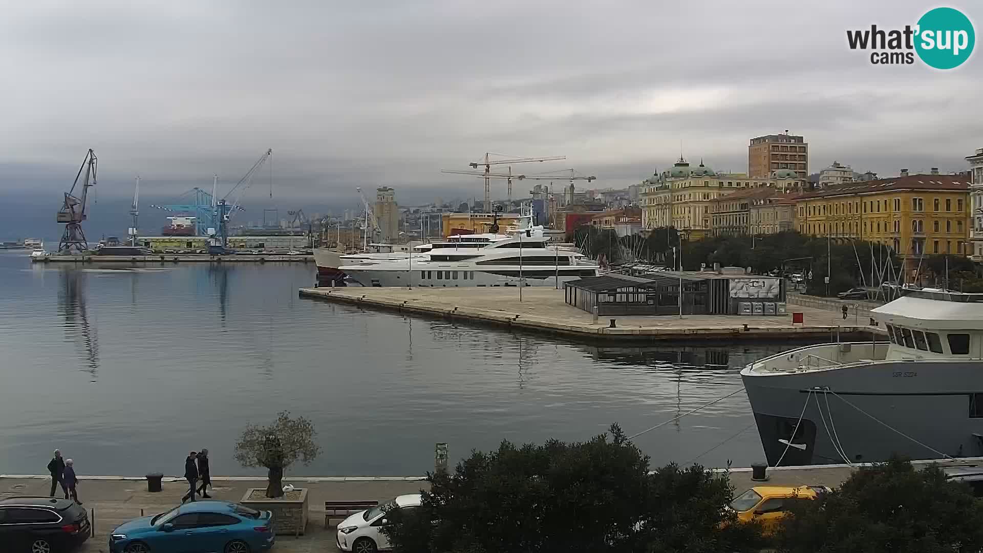 La Riva e la Marina a Rijeka (Fiume) – Live Webcam Croazia