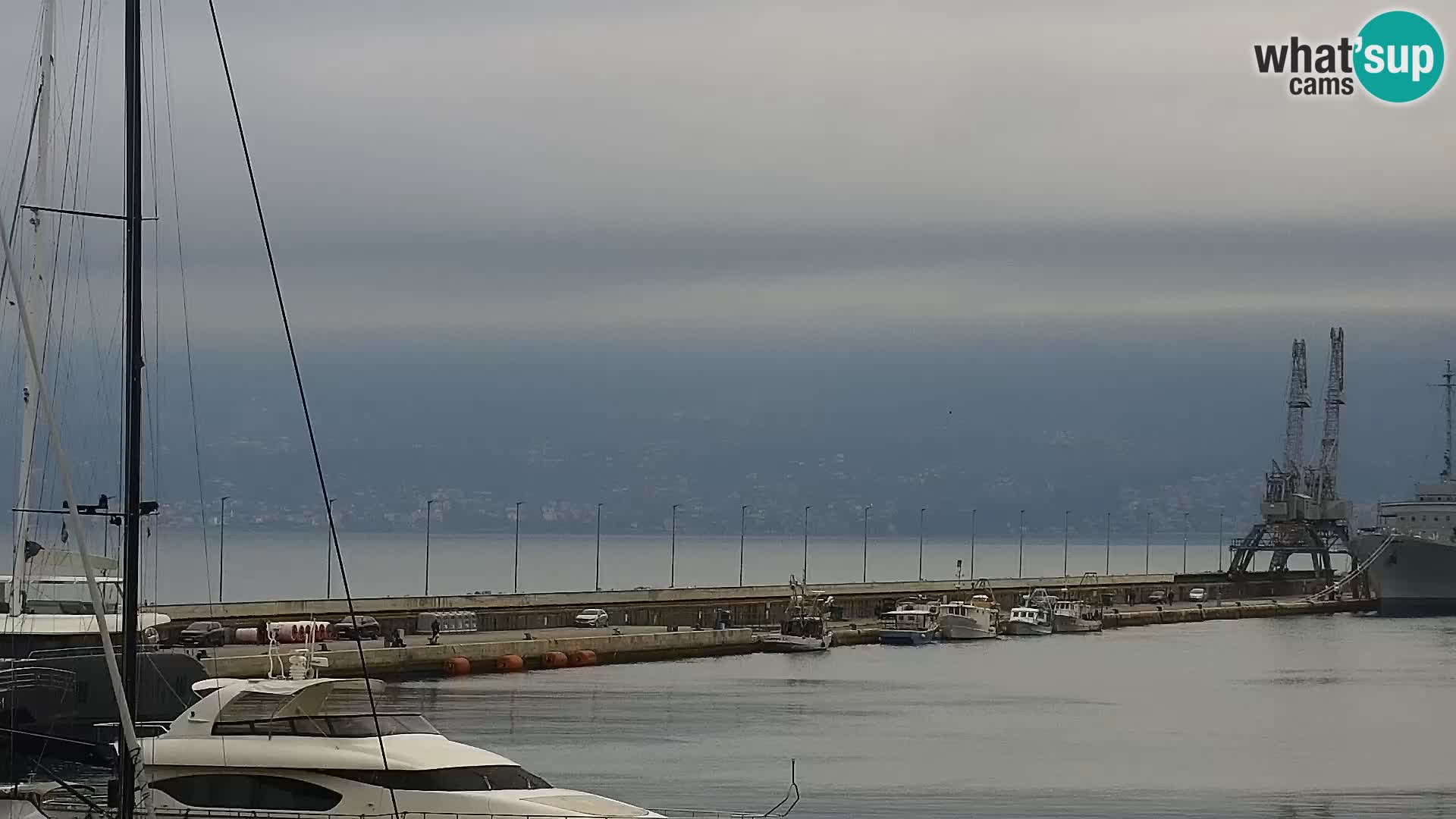 Riva in Marina v Reki – Spletna kamera v živo Hrvaška