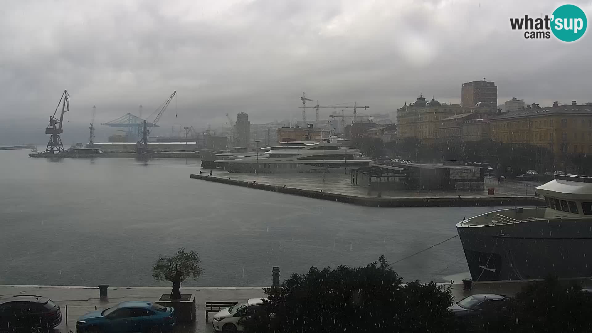 La Riva y Marina en Rijeka – Webcam en vivo Croacia